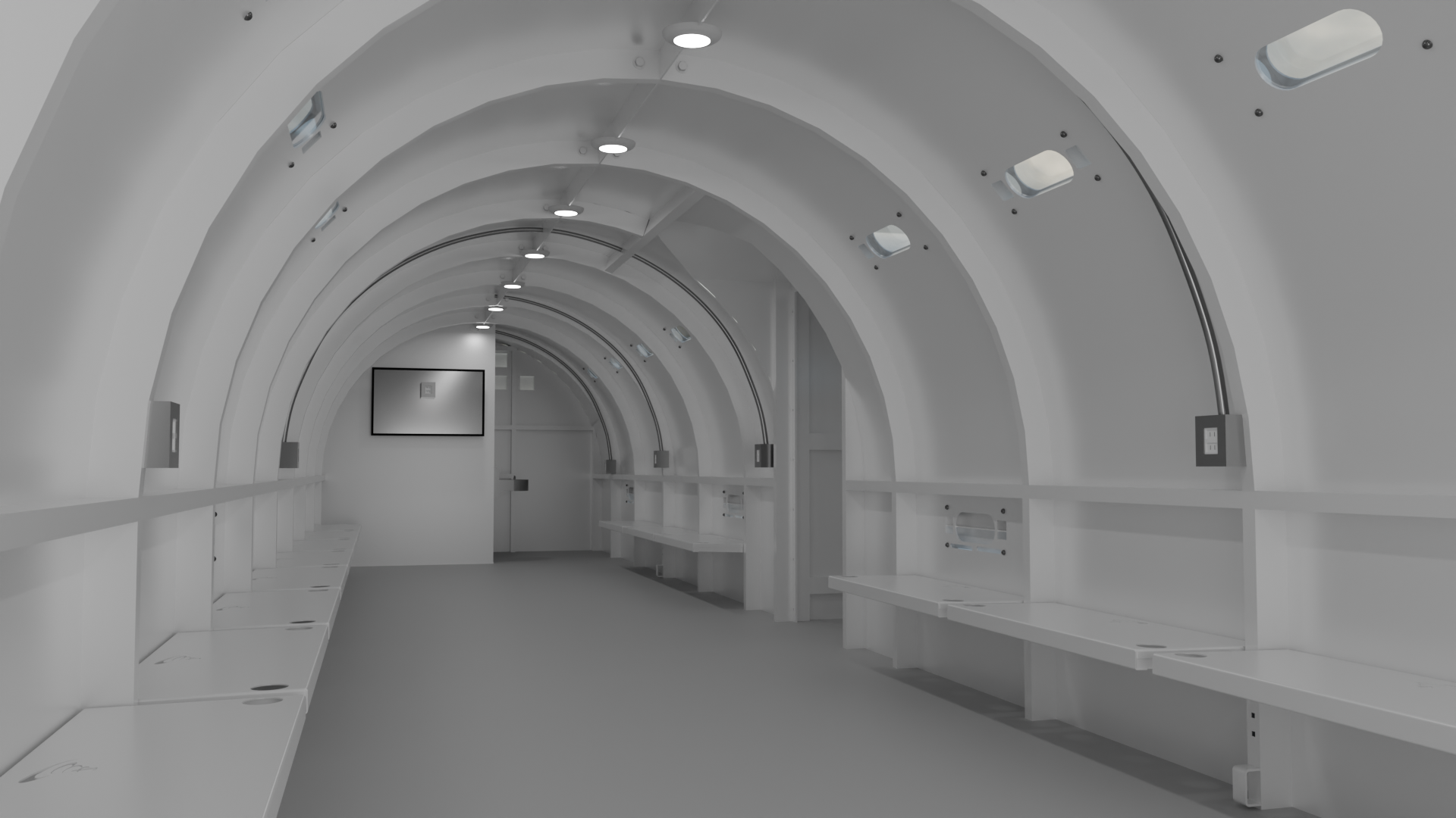 Double 10’x48’x8’ Curved Storm Shelter