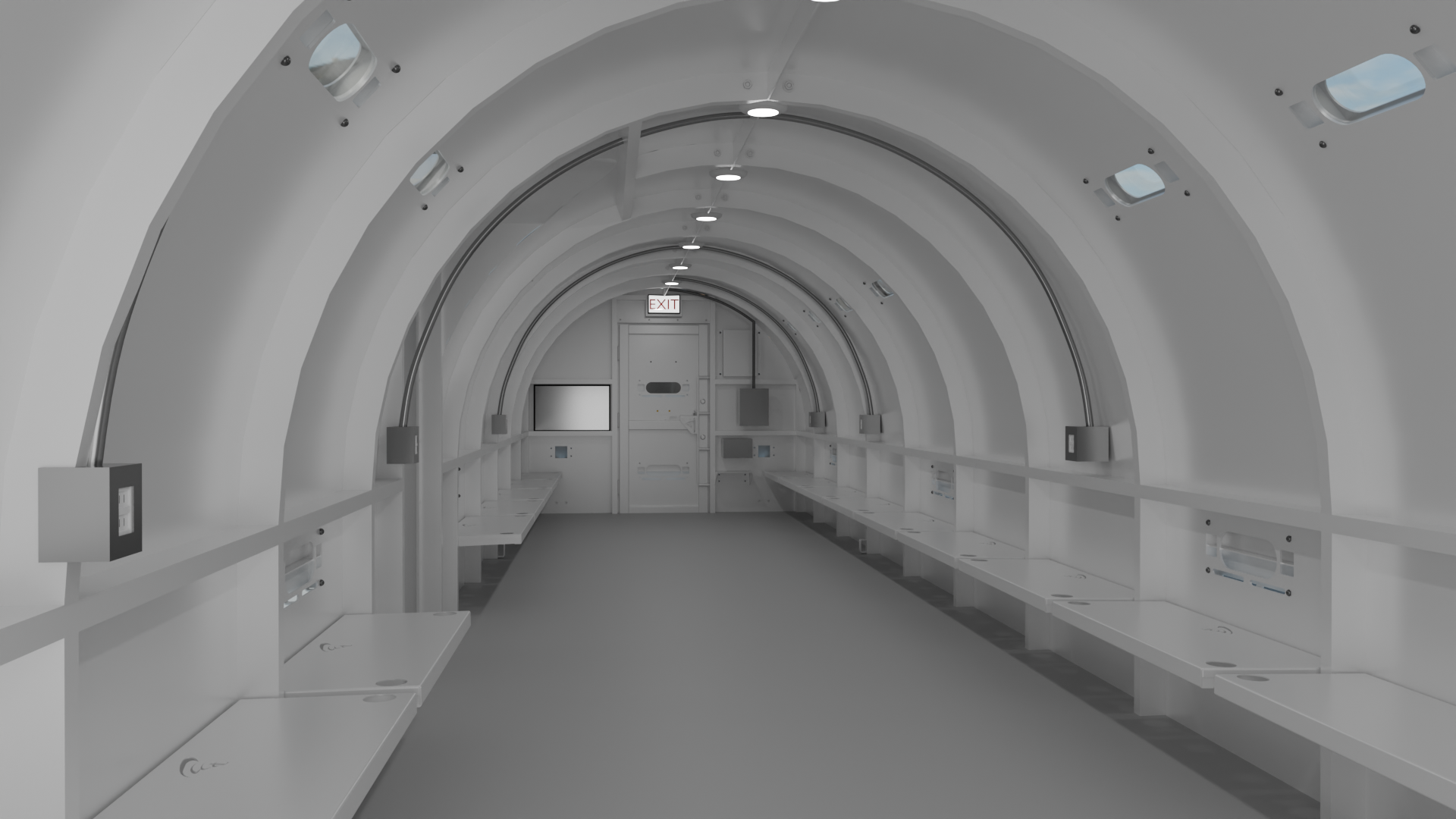 Double 10’x48’x8’ Curved Storm Shelter