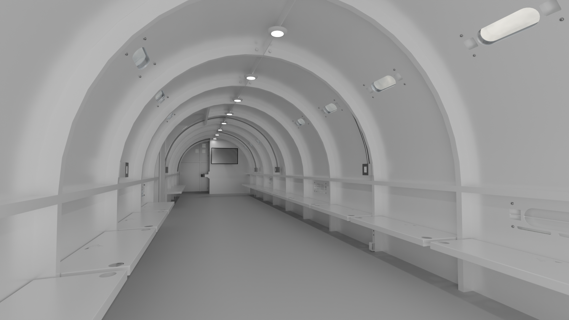 Double 10’x48’x8’ Curved Storm Shelter