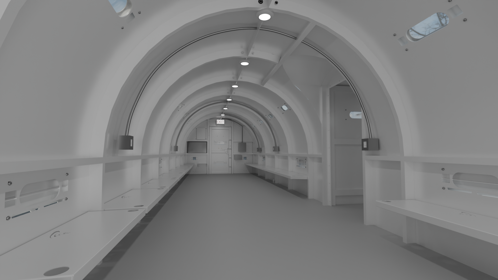 Double 10’x48’x8’ Curved Storm Shelter