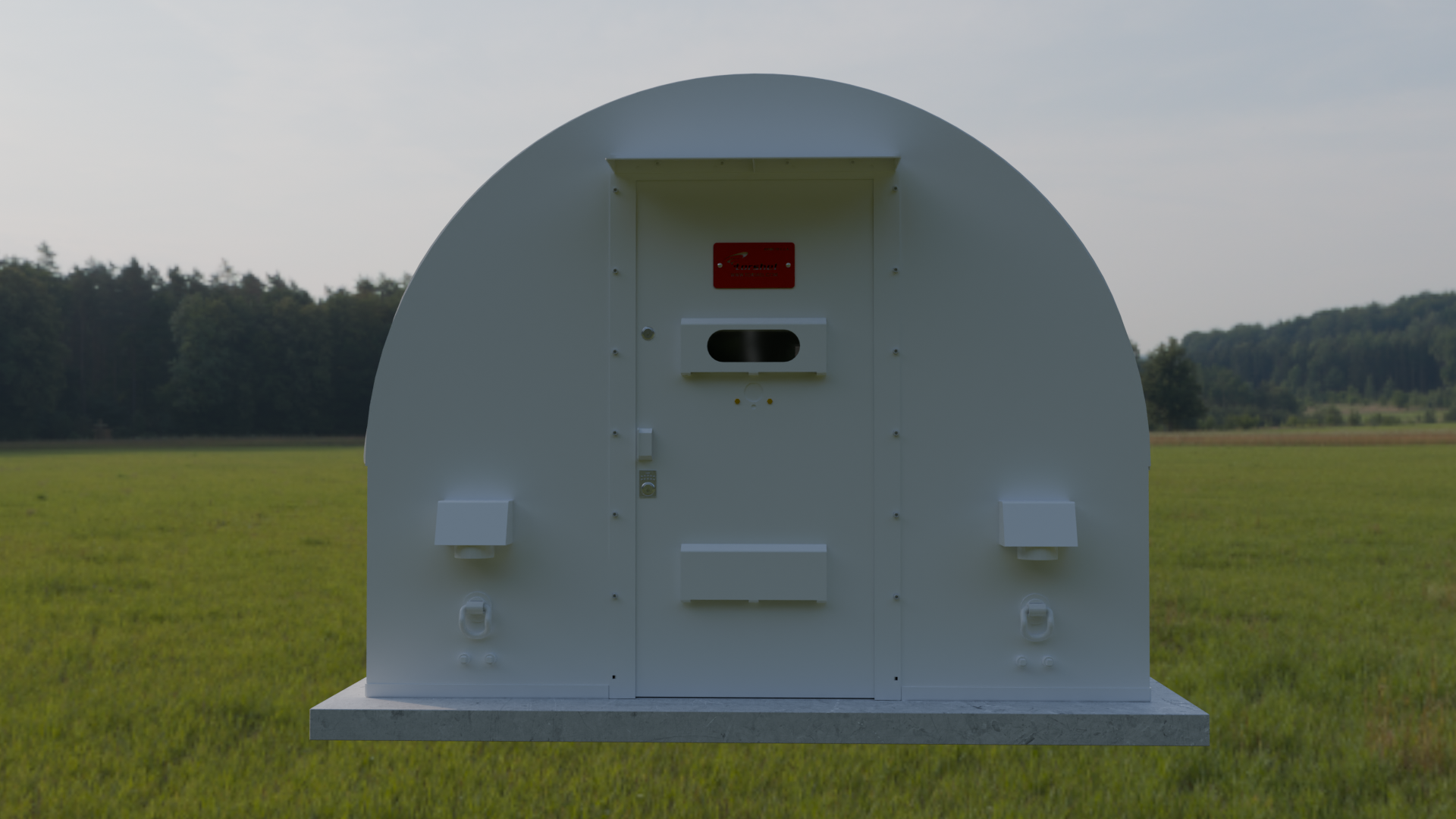 10’x48’x8’ Curved Storm Shelter