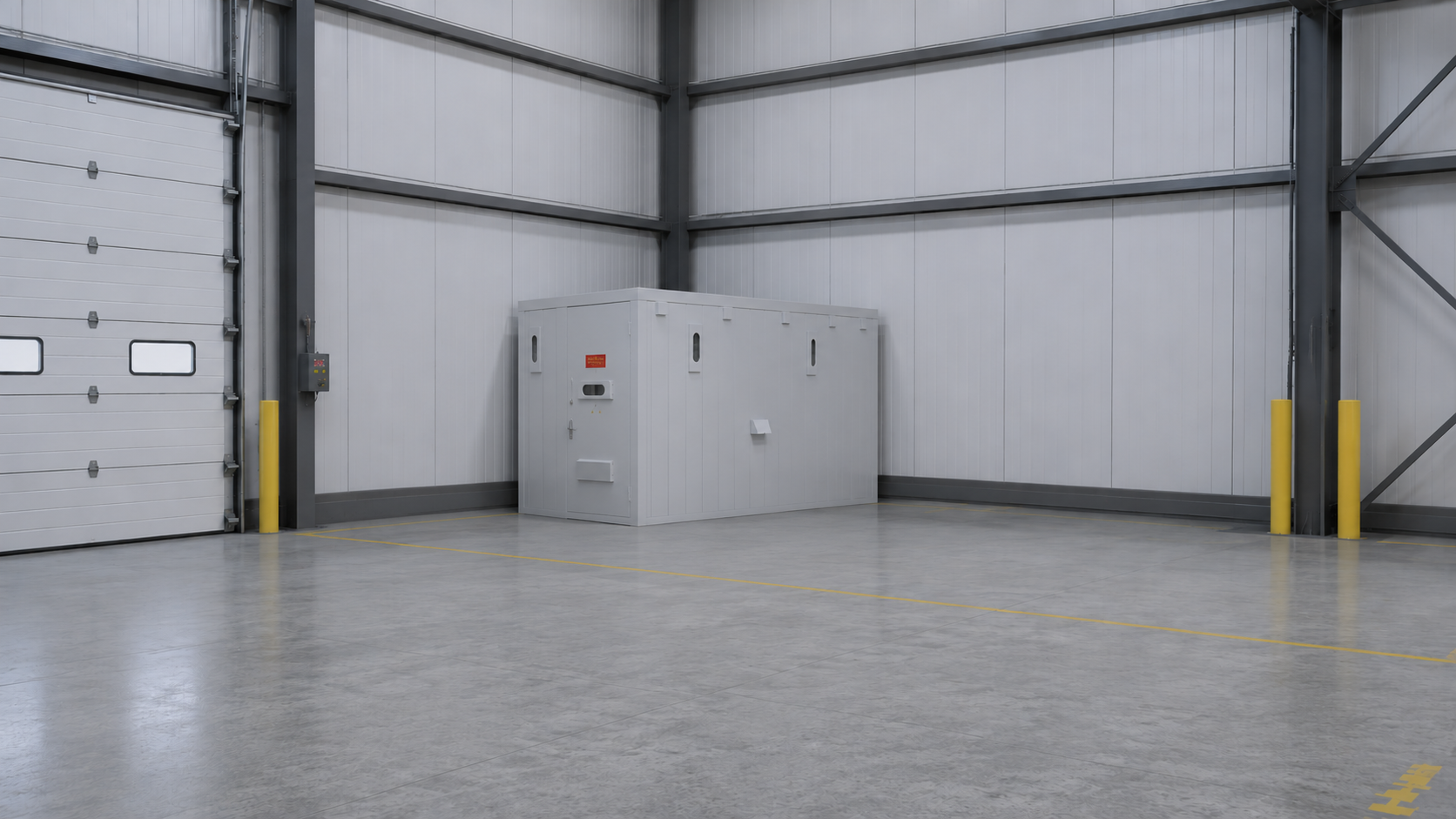 8x20 Modular safe room 6 8’x20’x8’ Panelized Community Storm Shelter with Toilet for 32 People