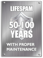 Storm shelters Life Spam 100years