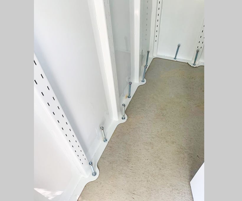 Placing anchors Storm shelters