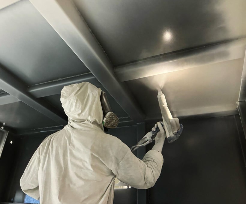 Storm Shelters Powder coating