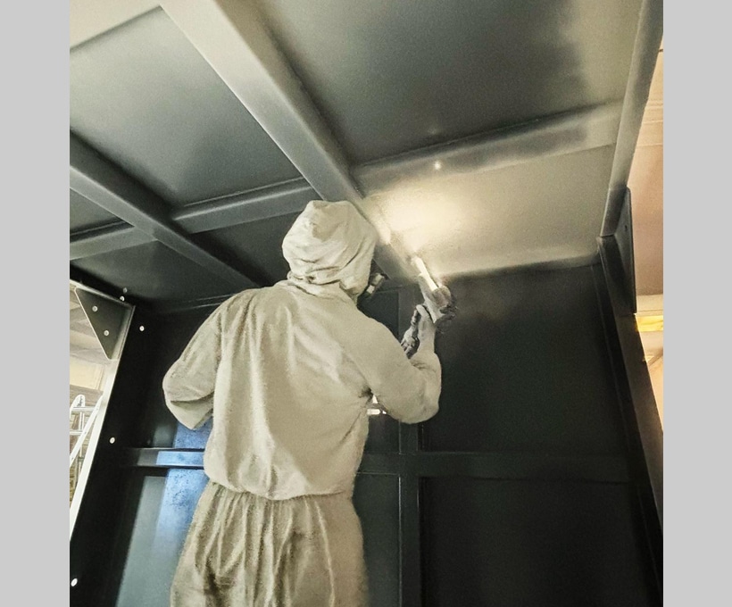 Storm Shelters Powder coating