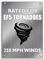 Storm shelter rated EF5 tornadoes