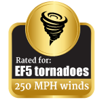 Storm shelters Rated for EF5-tornadoes