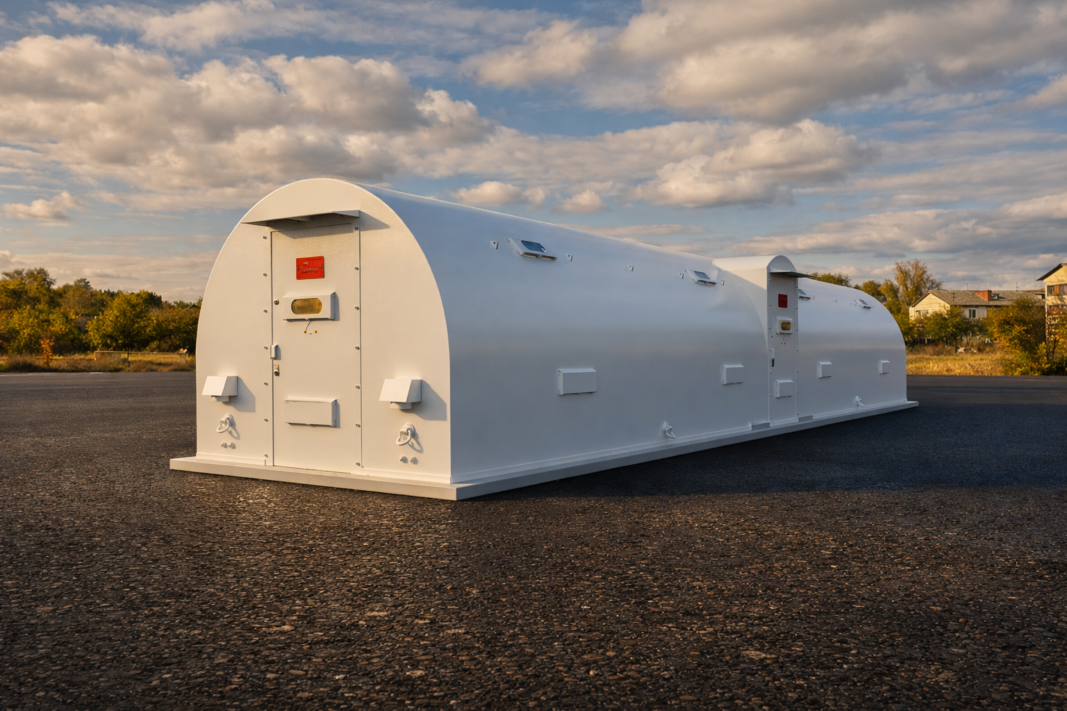 10’x48’x8’ Curved Storm Shelter