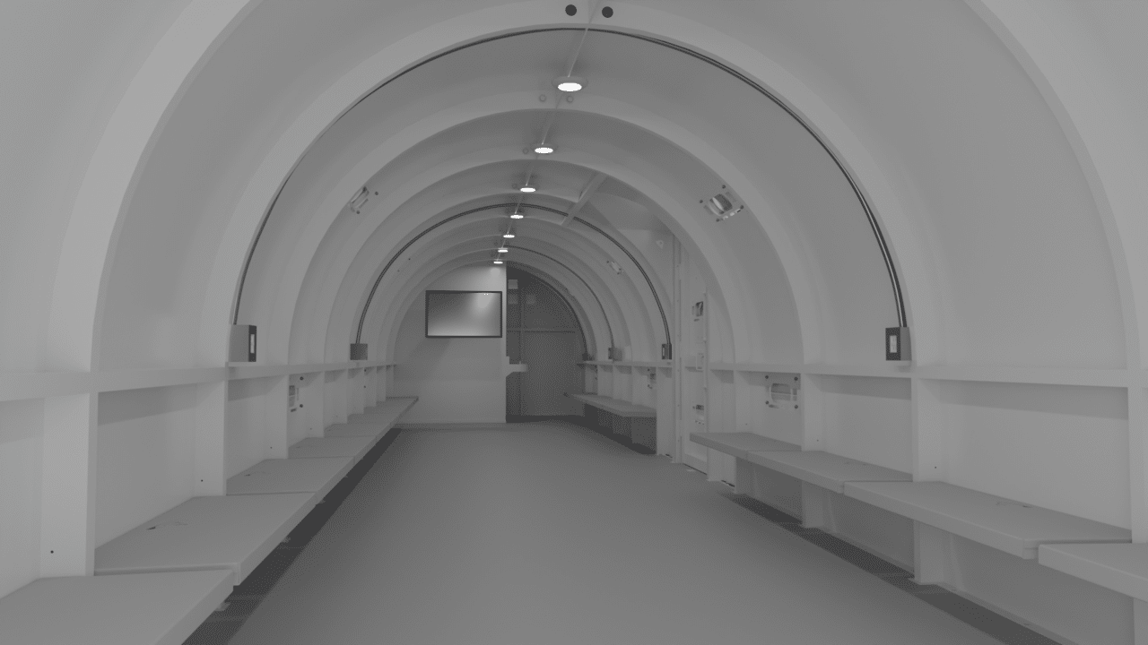 10’x48’x8’ Curved Storm Shelter