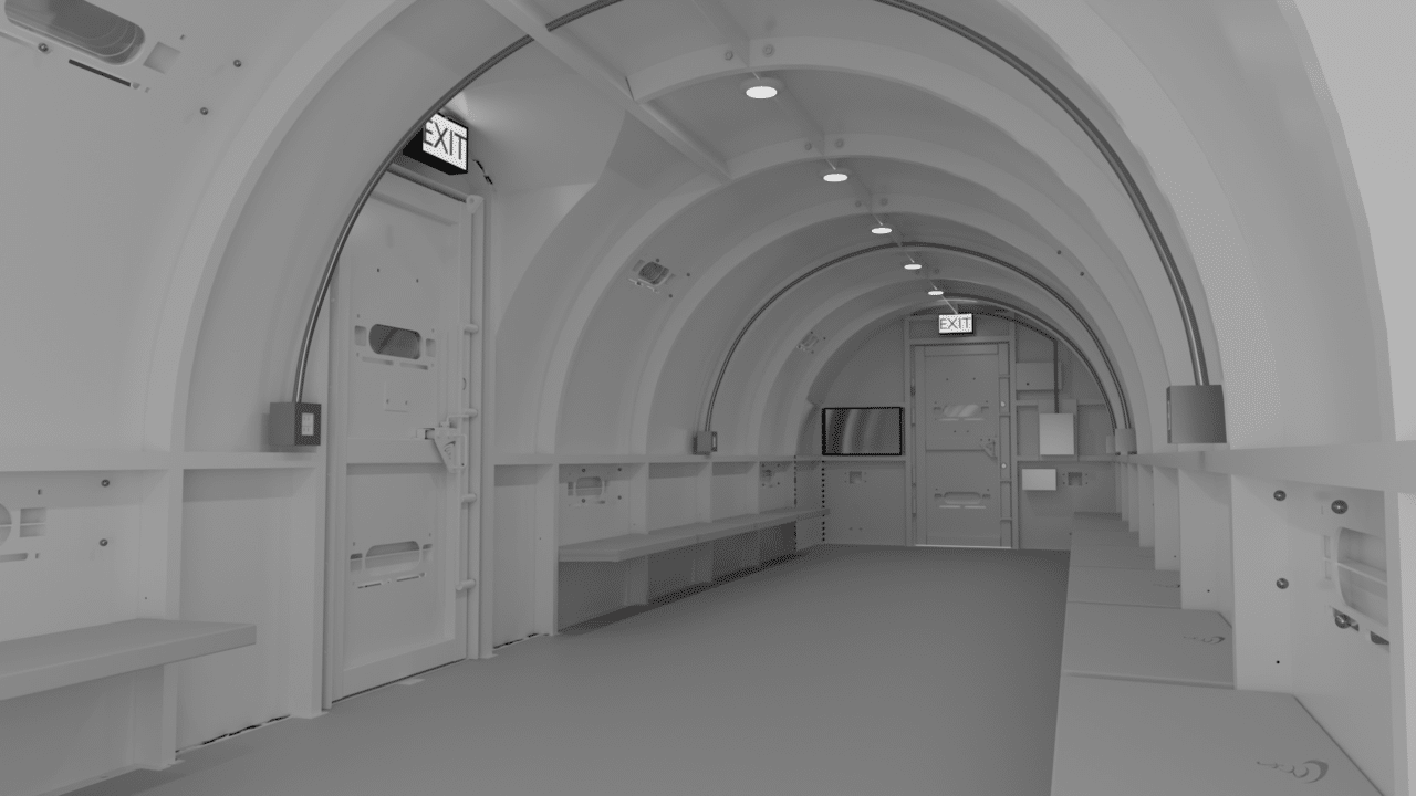 10’x48’x8’ Curved Storm Shelter